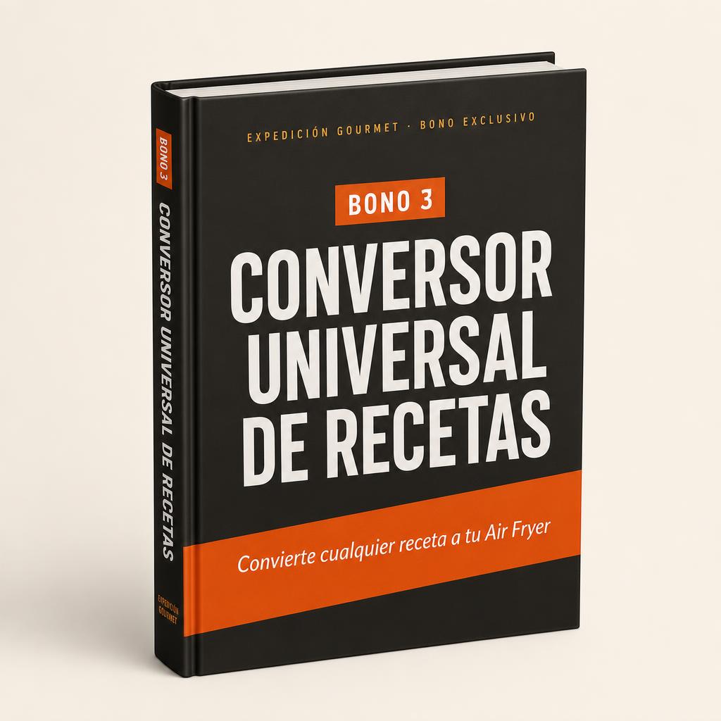 Mockup del ebook Conversor Universal de Recetas